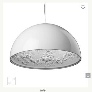 Modern White Dome Pendant Light